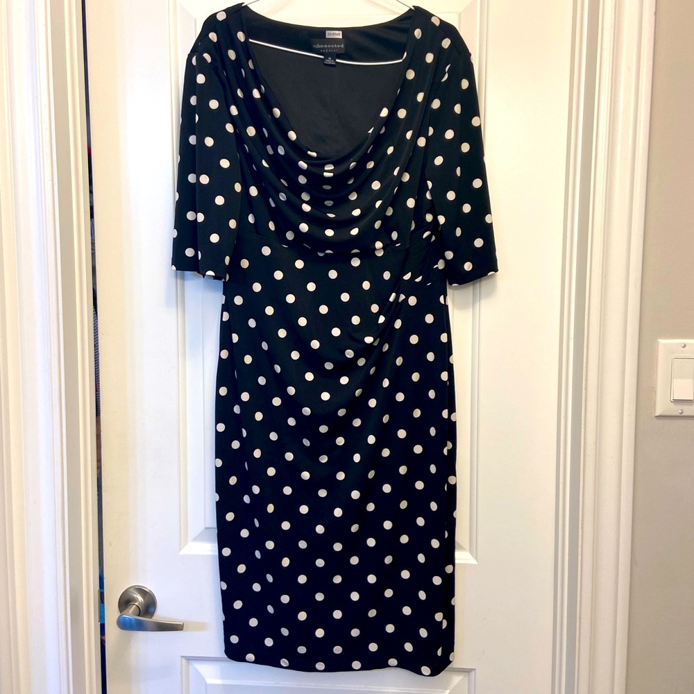Connected apparel Polka dot dress